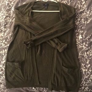 GAP Olive Green Cardigan with pockets